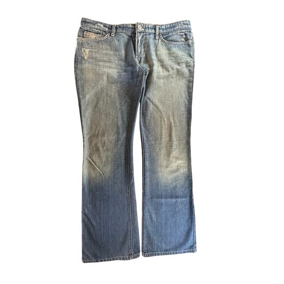 JOE'S JEANS BOOTCUT WOMEN’S 32 BLUE VINTAGE SERIES DISTRESSED MADE IN USA - Picture 1 of 9